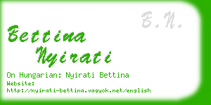 bettina nyirati business card